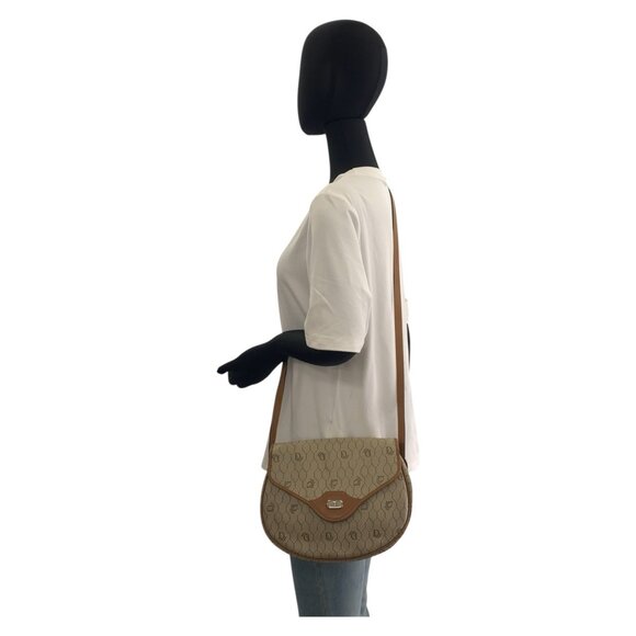 CHRISTIAN DIOR Vintage Brown Leather Shoulder Bag - Picture 8 of 10